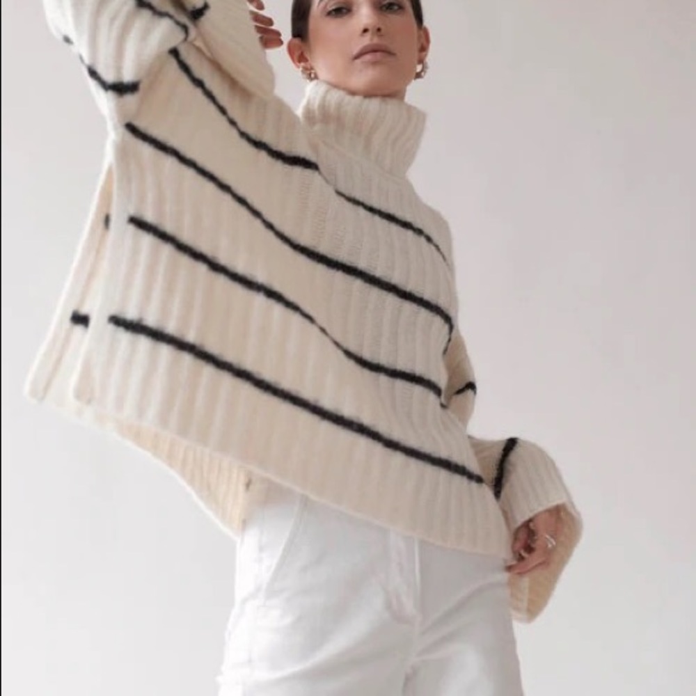 Ivory Stripe Talia Sweater